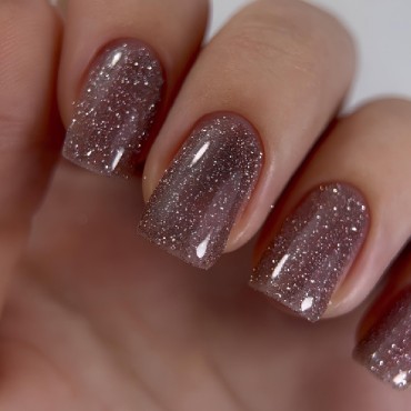 Gel Polish Flash 05 DARK, esmalte reflectante beige rosado, 10 ml