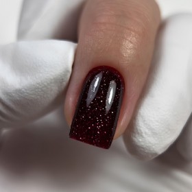 Gel Polish Flash 07 DARK, esmalte reflectante rojo oscuro, 10 ml