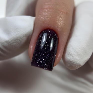 Gel Polish Flash 10 DARK, esmalte reflectante violeta oscuro, 10 ml