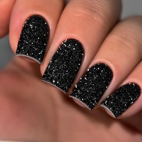 Gel Polish Flash 12 DARK, esmalte reflectante negro, 10 ml