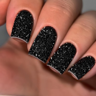 Gel Polish Flash 12 DARK, esmalte reflectante negro, 10 ml