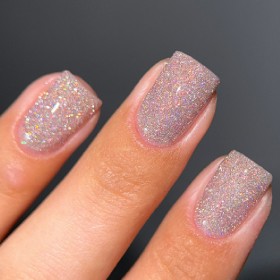 Gel Polish Flash 19 DARK, esmalte reflectante beige rosado, 10 ml