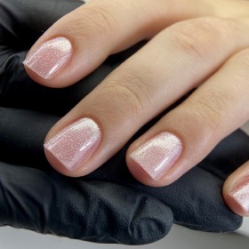 Gel Polish Cat Eye 02 DARK, esmalte semipermanente beige rosado, 10 ml