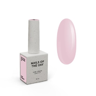 Gel Polish Porcelain 179 NAILSOFTHEDAY, esmalte semipermanente rosa claro empolvado, 10 ml