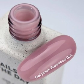 Gel Polish Rosewood 064 NAILSOFTHEDAY, esmalte semipermanente rosa empolvado, 10 ml