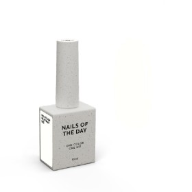 Gel Polish Milkyway 003 NAILSOFTHEDAY, esmalte semipermanente blanco lechoso, 10 ml