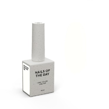 Gel Polish Milkyway 003 NAILSOFTHEDAY, esmalte semipermanente blanco lechoso, 10 ml