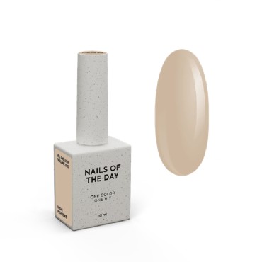 Gel Polish Praline 010 NAILSOFTHEDAY, esmalte semipermanente beige, 10 ml