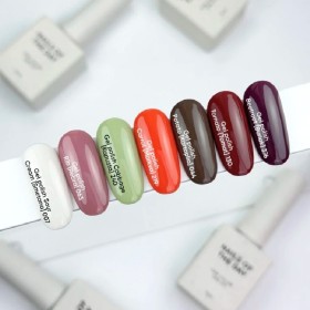 Gel Polish Tomato 130 NAILSOFTHEDAY, esmalte semipermanente rojo tomate oscuro, 10 ml