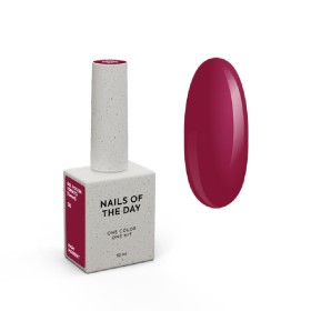 Gel Polish Tomato 130 NAILSOFTHEDAY, esmalte semipermanente rojo tomate oscuro, 10 ml