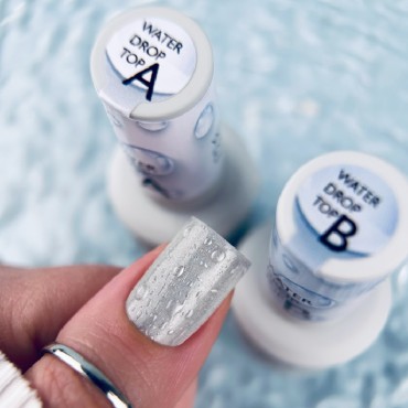 Top Water Drops A&B, 2 tops con efecto gotas de agua, 15 ml