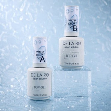 Top Water Drops A&B, 2 tops con efecto gotas de agua, 15 ml