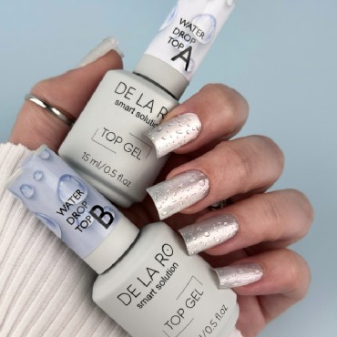 Top Water Drops A&B, 2 tops con efecto gotas de agua, 15 ml