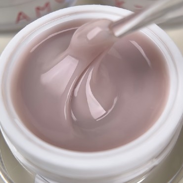Thixotropic Mousse Gel 02 Amokey DE LA RO, gel constructor de color nude, 15 gr