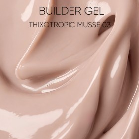 Thixotropic Mousse Gel 03 Amokey DE LA RO, gel constructor de color nude, 15 gr