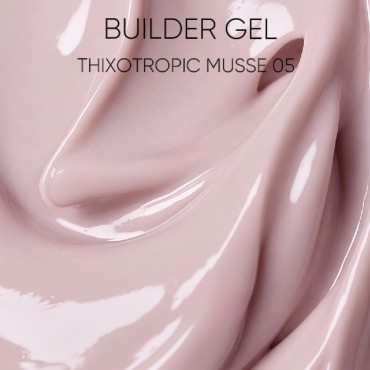 Thixotropic Mousse Gel 05 Amokey DE LA RO, gel constructor de color beige rosado, 15 gr