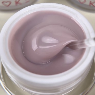 Thixotropic Mousse Gel 05 Amokey DE LA RO, gel constructor de color beige rosado, 15 gr