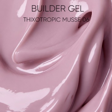 Thixotropic Mousse Gel 06 Amokey DE LA RO, gel constructor de color violeta empolvada, 15 gr