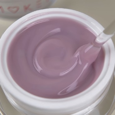 Thixotropic Mousse Gel 06 Amokey DE LA RO, gel constructor de color violeta empolvada, 15 gr