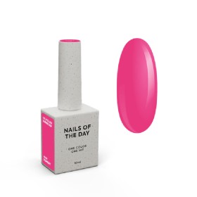 Gel Polish Barbie 209 NAILSOFTHEDAY, esmalte semipermanente rosa neón, 10 ml