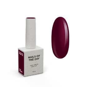 Gel Polish Cherry 361 NAILSOFTHEDAY, esmalte semipermanente rojo cereza, 10 ml