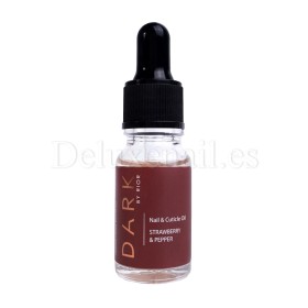 Aceite seco de cutícula con brillo Strawberry y Pepper DARK, 10 ml