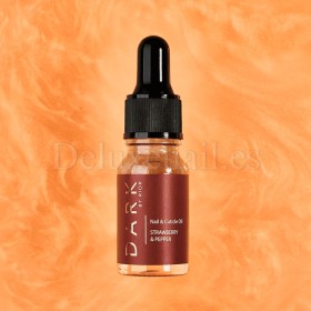 Aceite seco de cutícula con brillo Strawberry y Pepper DARK, 10 ml