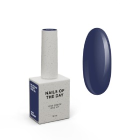 Gel Polish Future Dusk 321 NAILSOFTHEDAY, esmalte semipermanente azul oscuro, 10 ml