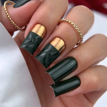 Gel Polish Green Glass 353 NAILSOFTHEDAY, esmalte semipermanente verde oscuro, 10 ml