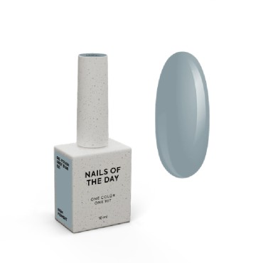 Gel Polish Grey Blue 021 NAILSOFTHEDAY, esmalte semipermanente gris azulado, 10 ml