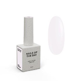 Gel Polish Ivory 073 NAILSOFTHEDAY, esmalte semipermanente beige grisáceo, 10 ml