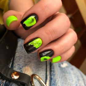 Gel Polish Lime 245 NAILSOFTHEDAY, esmalte semipermanente verde neón, 10 ml