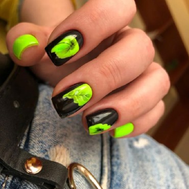 Gel Polish Lime 245 NAILSOFTHEDAY, esmalte semipermanente verde neón, 10 ml