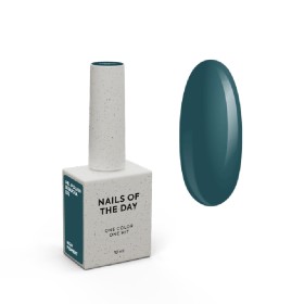 Gel Polish Sequoia 333 NAILSOFTHEDAY, esmalte semipermanente verde oliva oscuro, 10 ml