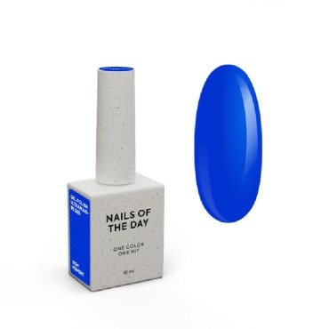 Gel Polish Ultramarine 265 NAILSOFTHEDAY, esmalte semipermanente azul real, 10 ml