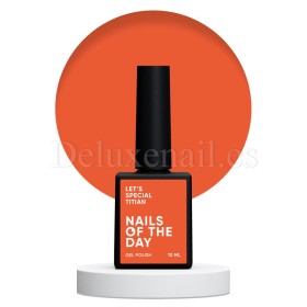 Gel Polish Titian 101 NAILSOFTHEDAY, esmalte semipermanente zanahoria, 10 ml