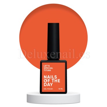 Gel Polish Titian 101 NAILSOFTHEDAY, esmalte semipermanente zanahoria, 10 ml