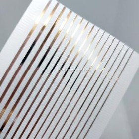 Pegatina adhesiva cinta, Plata metalizada