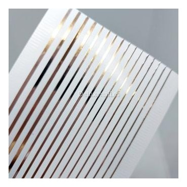 Pegatina adhesiva cinta, Plata metalizada