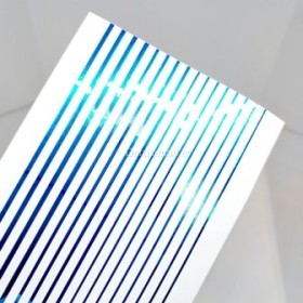 Pegatina adhesiva cinta, Azul metalizada