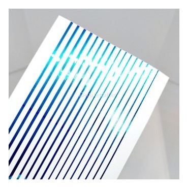 Pegatina adhesiva cinta, Azul metalizada