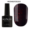 Esmalte Permanente Komilfo DeLuxe Series №G024 (coral con brillos dorados), 8 ml.