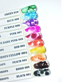 Pintura Acuarela líquida Komilfo Nº001, Negro, 5 ml