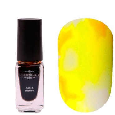 Pintura Acuarela líquida Komilfo Nº004, Amarillo, 5 ml