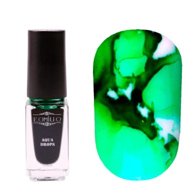 Pintura Acuarela líquida Komilfo Nº010, Verde, 5 ml