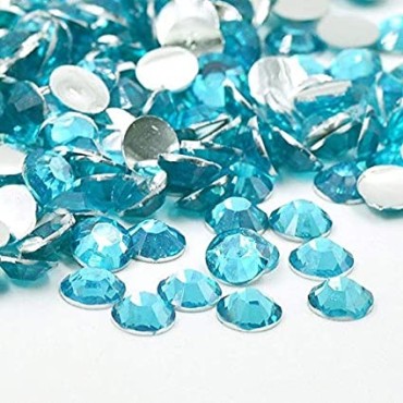 Cristales Komilfo (copia Swarovski) - Aquamarine, tamaño 4, 100 un.