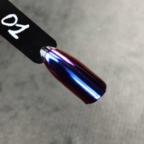 Mirror Powder Komilfo Escarabajo Nº001, Morado/Rosa/Azul, 0,5 gr