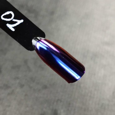 Mirror Powder Komilfo Escarabajo Nº001, Morado/Rosa/Azul, 0,5 gr