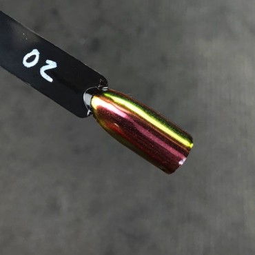 Mirror Powder Komilfo Escarabajo Nº002, Verde/Rosa/Dorado, 0,5 gr