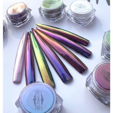 Mirror Powder Komilfo Escarabajo Nº004, Lila/Rosa/Dorado, 0,5 gr